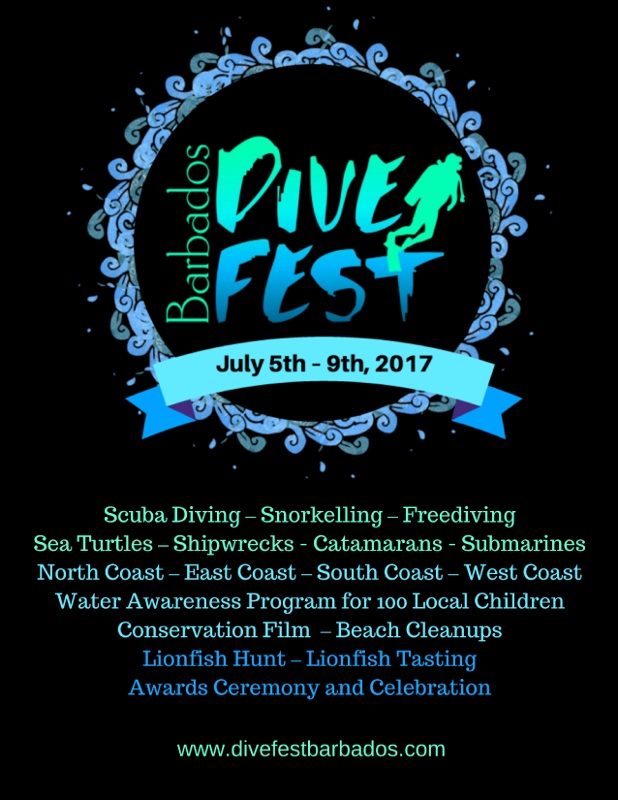 Barbados Dive Fest 2017 flyer